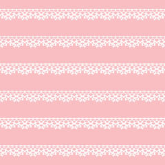 アンティークなレースのシームレスパターン。ベクター素材。