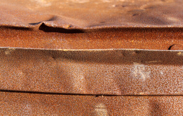 Rusty metal surface close-up abstract textured background