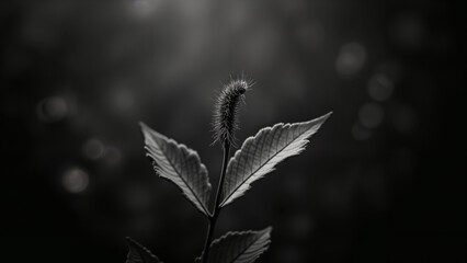 A Striking Black and White Photo Capturing the Essence of Contrast and Simplicity, Emphasizing the Beauty of Monochrome Imagery