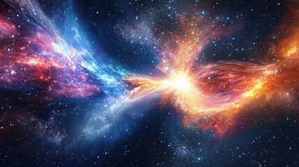 Fantasy space time backdrop ideal for web design projects such as posters banners and templates