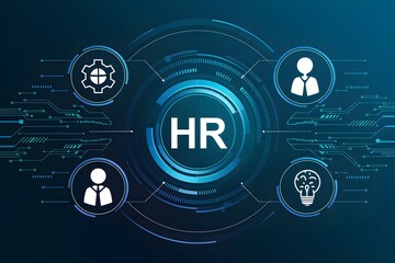 Obraz premium A Digital of a Comprehensive Human Resources Concept