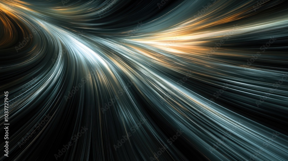 Poster dynamic abstract background featuring swift light lines creating a modern digital design with a sens