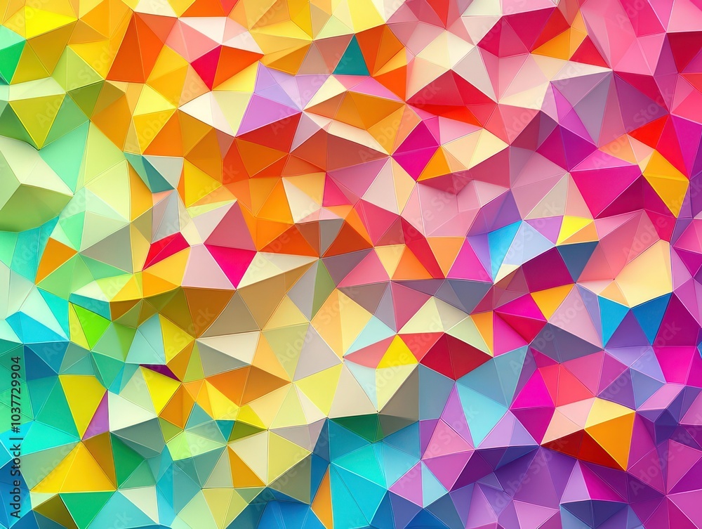 Canvas Prints polygon art pattern with geometric style, vibrant colors, and design for backgrounds