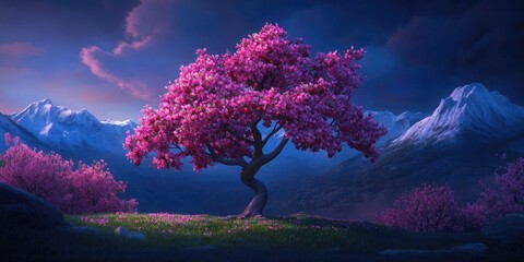 Apple blossoms in springtime, showcasing the vibrant blooms of an apple tree in a garden Close-up of flowering fruit trees, Apple tree blossoms in a garden close-up of vibrant flowers