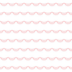 アンティークなレースのシームレスパターン。ベクター素材。