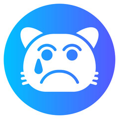 facial expression gradient icon