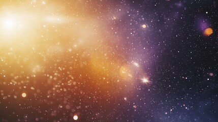 Naklejka premium Colorful galaxy featuring a space background with shining stars and stardust in a realistic cosmic setting illustrated in 3D