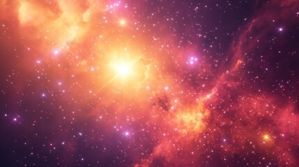 Fototapeta premium Cluster of stars in a 3D cartoon rendering Starfield Nebula