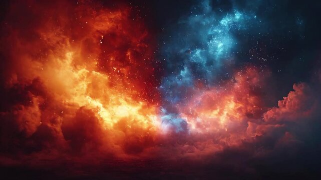 Youtube intro video red and blue play button prologue introduction template dark and moody