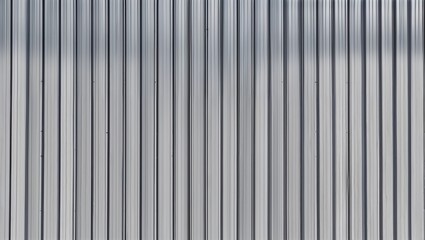 Obraz premium minimalist and industrial-style wall composed of vertical corrugated metal panels