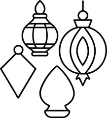 Obraz premium Christmas Decoration full VECTOR Elements EPS