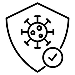 Fototapeta premium Antivirus icon