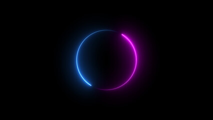glowing neon lights