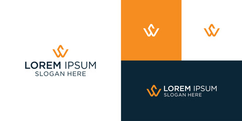 CW WC Letter Logo Design Vector