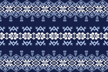 Design for wrapping, carpet, wallpaper, sweater, scarf, comforter or clothes, fabric printing.Geometric seamless pattern with repeat Christmas object.