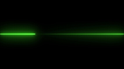 green glowing lines