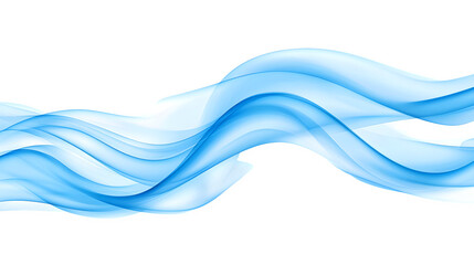 Elegant Flowing Blue Waves on transparent bg Background, transparent bg