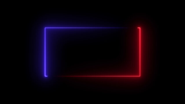 Square rectangle picture frame with  with black background	