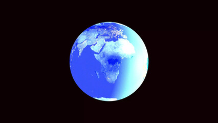 earth and moon