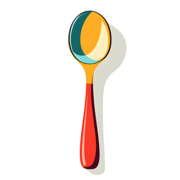 Flat design illustrations Teaspoon