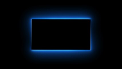 neon Rectangle Border .neon rectangle frame. illustration