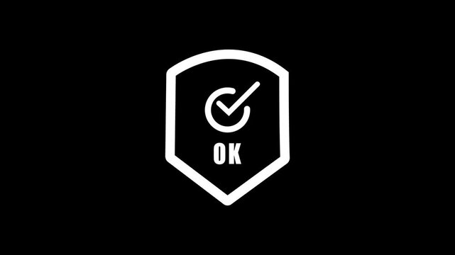 Animated VPN symbol with Shield Icon.  Animated VPN symbol with Shield Icon. 