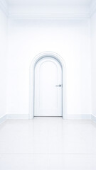 white arched doorway