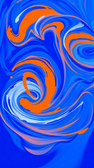 swirling blue abstract design