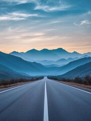 Scenic Mountain Road at Dusk