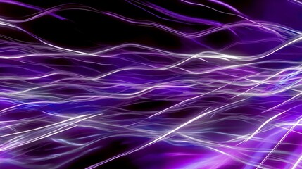 A depiction of ultraviolet energy as purple streams on a black background