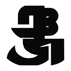  Bengali Connected Letters Vector Design for Typography