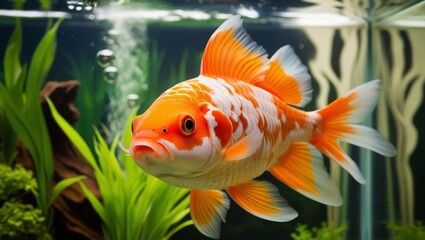 goldfish in aquarium