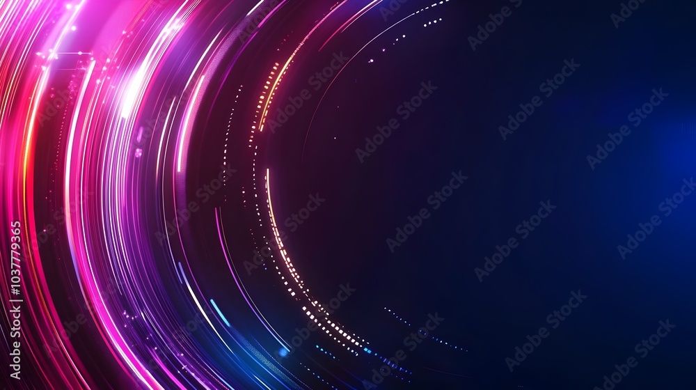 Canvas Prints abstract technology business background with motion blur zoom