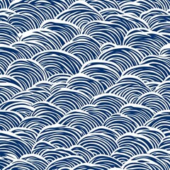 Seigaiha** Pattern - A pattern of ocean waves symbolizing strength and tranquility.