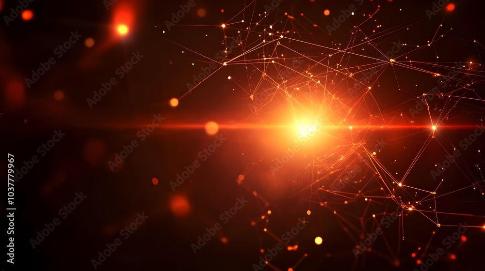 Wall mural global networking communication future technology background information chain