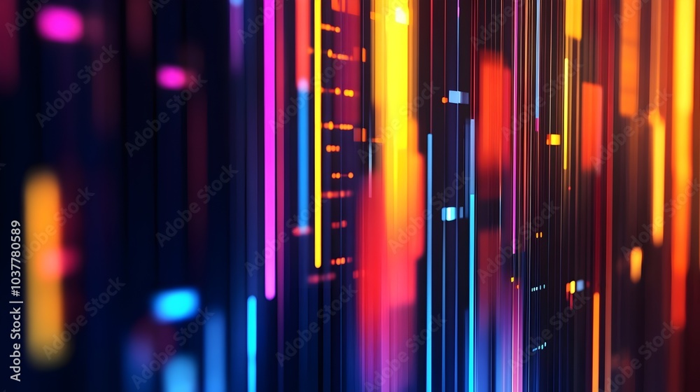 Canvas Prints abstract technology business background with motion blur zoom