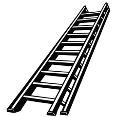 Ladder vector silhouette.