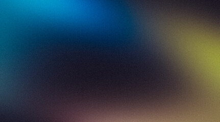 Dark blue magenta orange colour wave grainy gradient backdrop design. Abstract smooth colors flow noisy gradient texture, website header, poster, banner