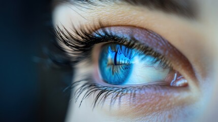 Fototapeta premium Close-up of a Blue Eye