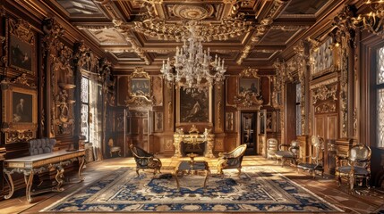 Obraz premium Opulent Grand Hall