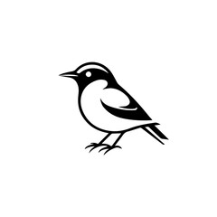 Bird On Branch Thin Line Icon. Dove Icon on Black and White Vector Backgrounds. vector logo bird. bird line vector logo design icon.