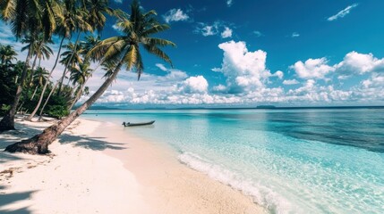 Tropical Beach with Crystal Clear Turquoise Water
