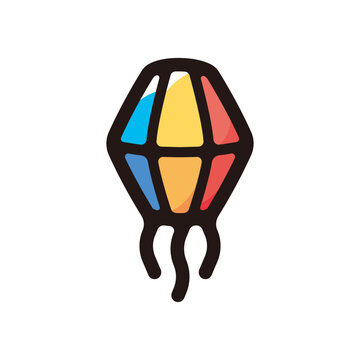 recommend clip art: Lantern outline icon for graphic design, apps and websites