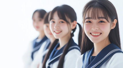 Fototapeta premium 笑顔の日本人高校生