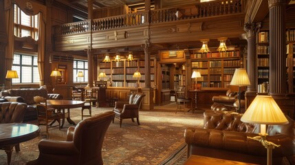 Elegant Library Interior