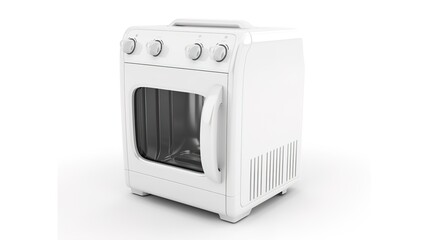 Obraz premium A household appliance on a white background - a practical and essential item in modern living. This appliance stands out against the pure white backdrop, representing convenience and functionality in 