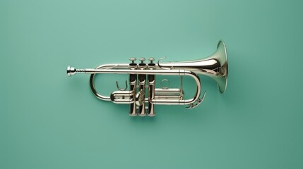 Clean Cornet on Solid Background