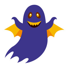 Ghost Halloween vector silhouette, Halloween Ghost Vector art Illustration
