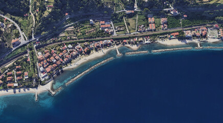 Reggio Calabria's Coastline from Above: Ionian Sea and Urban Landscape