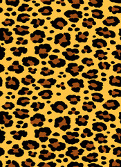 leopard pattern texture repeating seamless orange black fur print skin